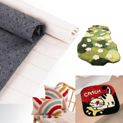 Rutschfeste Reißfeste Teppichrückseite Stoff für Tufting-Teppiche Tufting-Pistole Handgemachte Kissen Teppich Stanznadel-Bastelarbeiten