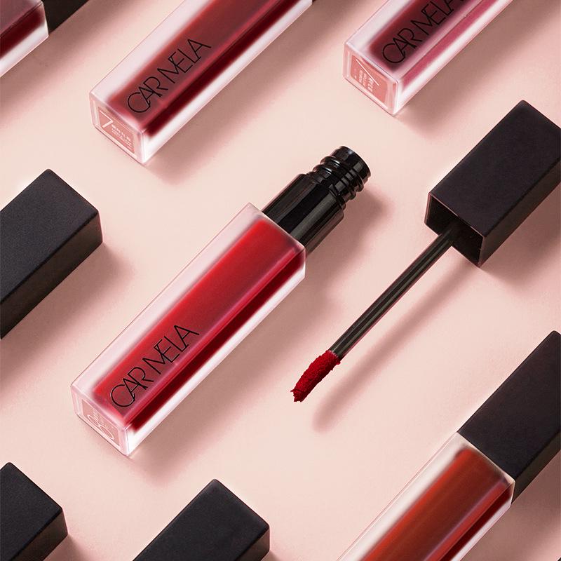 CARMELA Lipstick K04 Milk Coffee Matte Lip Glaze - Autumn/Winter Whitening Authentic.