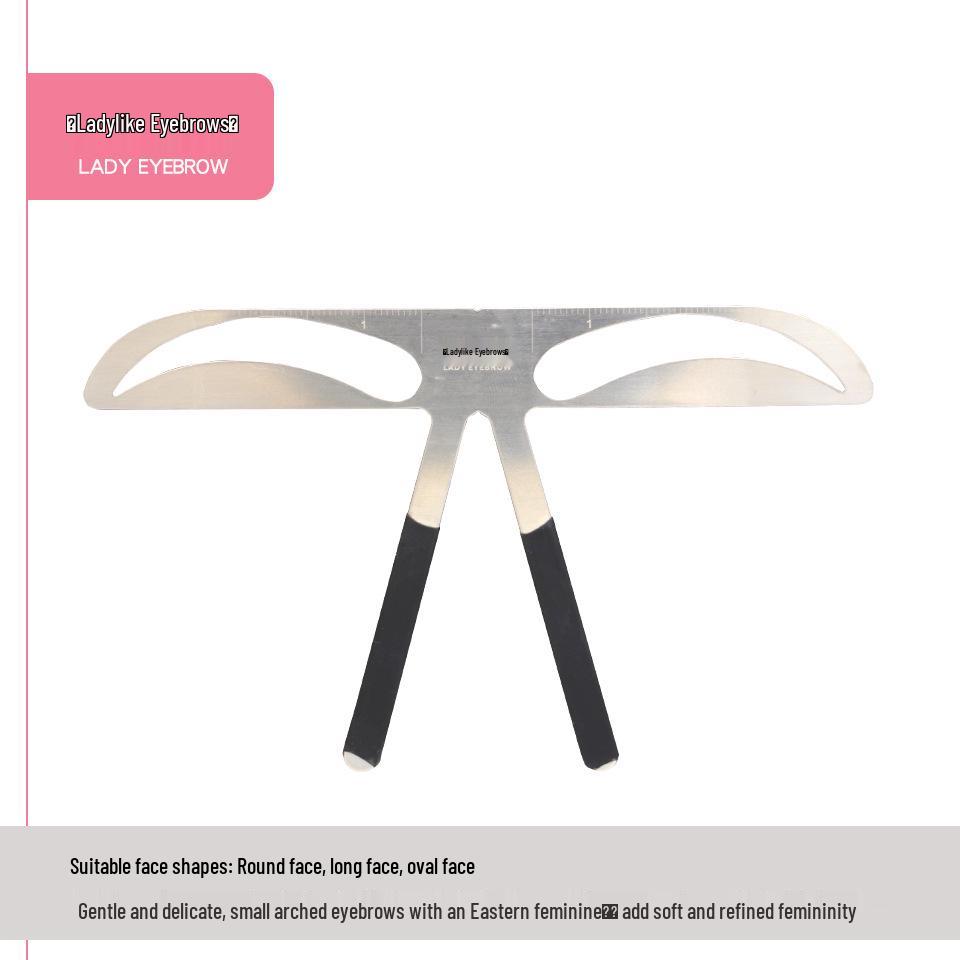 Three-Point Eyebrow Positioning Ruler for Permanent Makeup Design