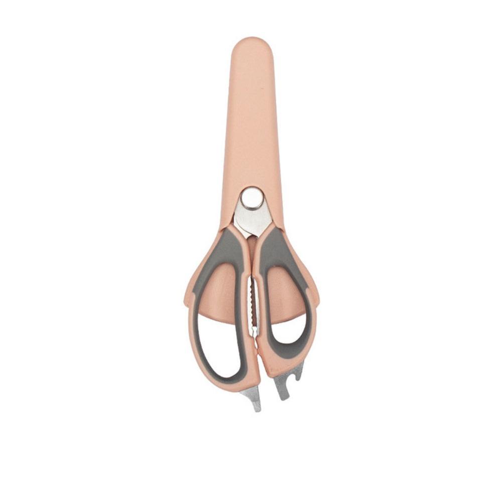 Ergonomic Handles Refrigerator Magnetic Scissors with Protective Cover Kitchen Scissor  Fish