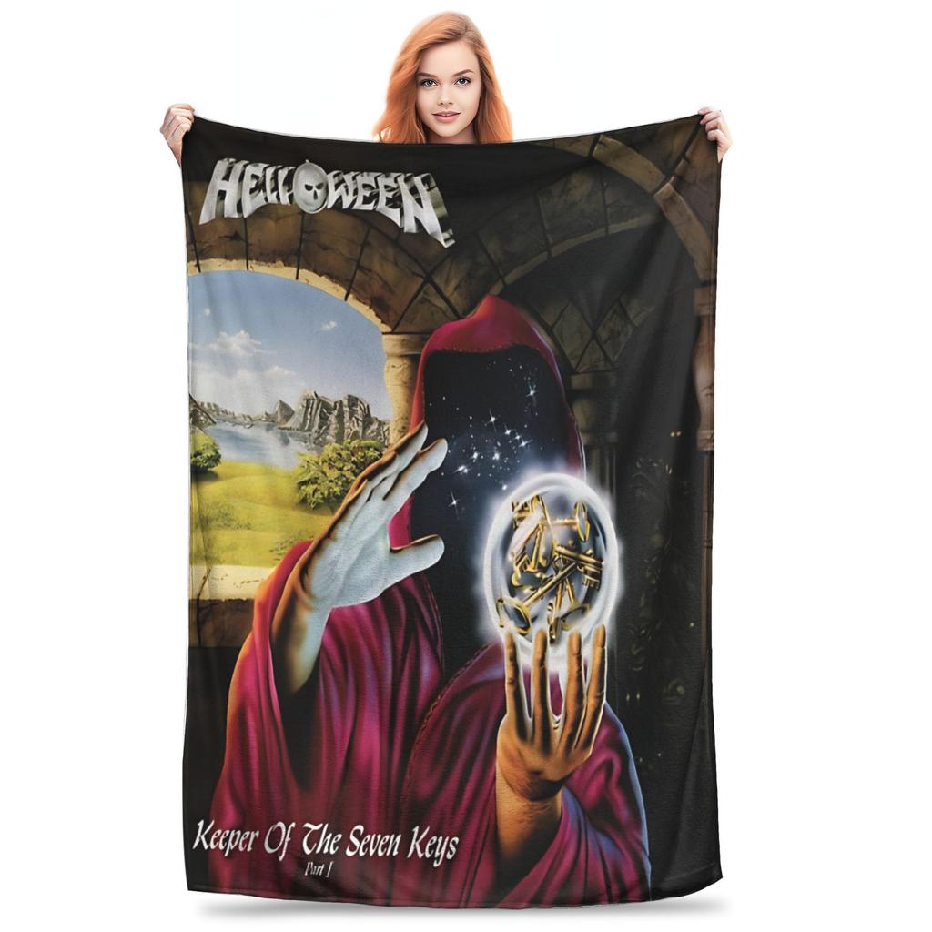 Cozy Helloween ist eine Power Metal Band Decke Bettwäsche Dekorativ Überwurf Leichte Dünne Flanell für Büro