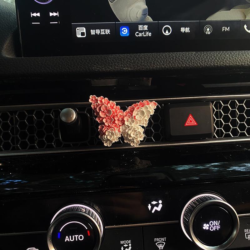 Creative Hydrangea Tulip Car Air Freshener Car Perfume Clip Peach Blossom Aroma Diffuser Car Air Outlet Fragrance Decoration