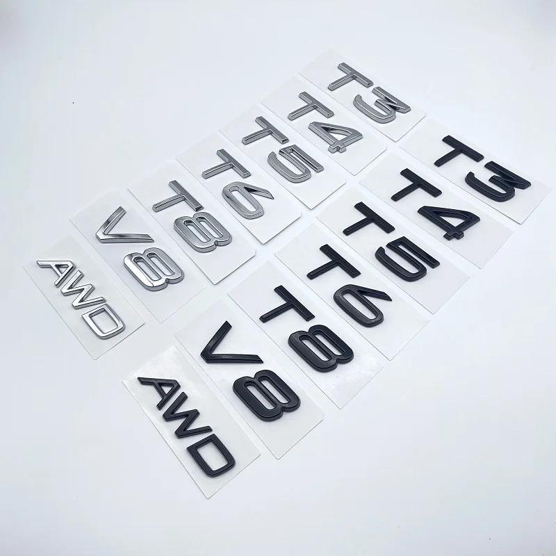 gbmqn6 3D AWD T3 T5 T6 T8 Logo Emblem Badge Decal Car Sticker for Volvo C30 V40 V60 S40 S60 XC60 XC90 XC40 S80 S90 S80L S60L Car Stying