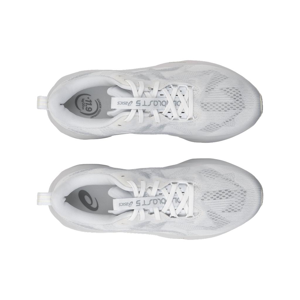 Asics Baskets Novablast 5 Blanc Gris Piémont Femme 1012B765-100