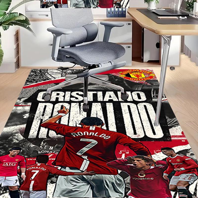 Ronaldo Man Utd Collage Carpet for Playroom Bedroom Living Room Sofa Home Decor,kids Game Area Rug Non-slip Floor Mat