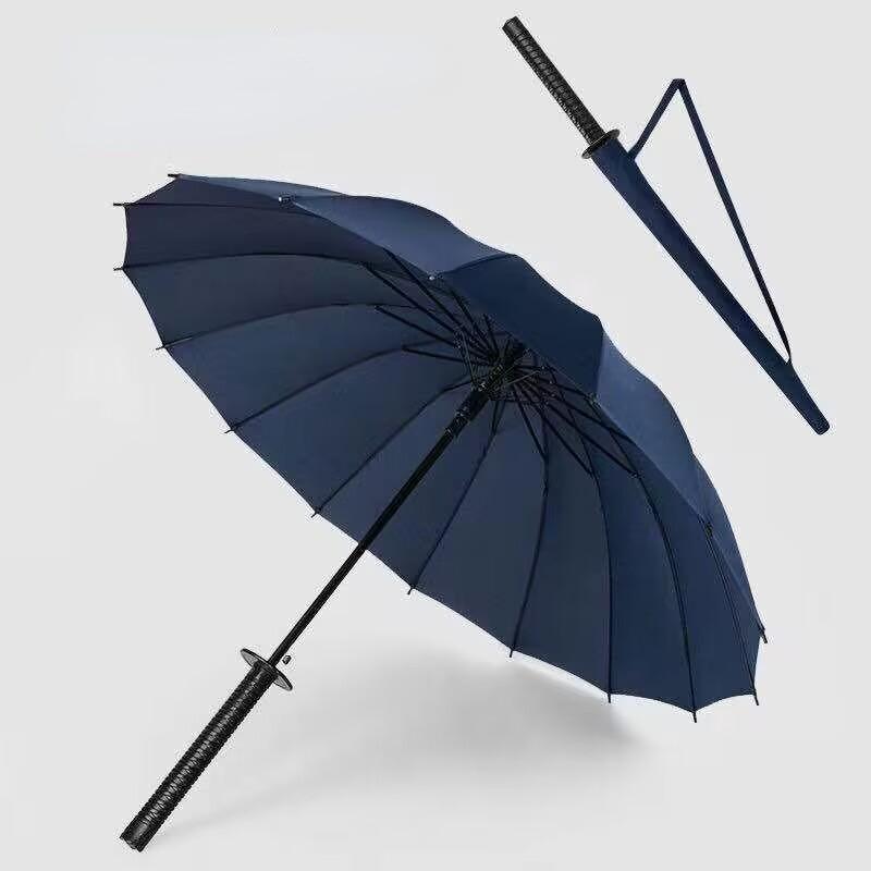 Creative Long Handle Large Windproof Samurai Sword Umbrella Japanese Ninja-like Sun Rain Straight Umbrellas Automatic Open