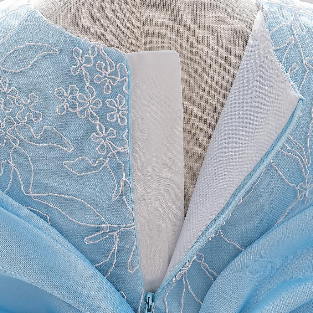 Summer Flower Bow Princess Newborn Kids Dresses for Girls Lace Ball Gown Wedding Bridemaid Prom Party Girl Dress Birthday Child Costume