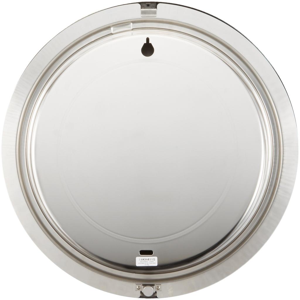 Seiko Clock KH411S Large Quartz Analog Wall Clock for Office Metal Frame Use, Weatherproof,