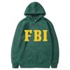 Hoodie Sleeved Long Hoodies Men Fbi Printing Men Womens Hoodies Tracksuits Jogger Pants Thick Warm Clothes Men Hoodie