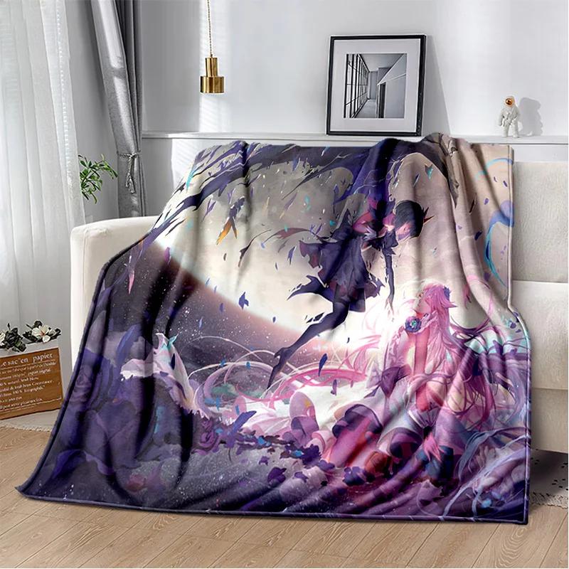 Karikatür Puella Magi Madoka Magica Battaniye, Yumuşak Atmak Battaniye Ev Yatak Odası Yatak Kanepe Piknik Seyahat Ofis Kapak Battaniye Çocuklar için