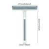 Window Squeegee Cleaner Plate Glass Cleaner Scraper with Rusts Resistant Frame and Quick Drying Sponges