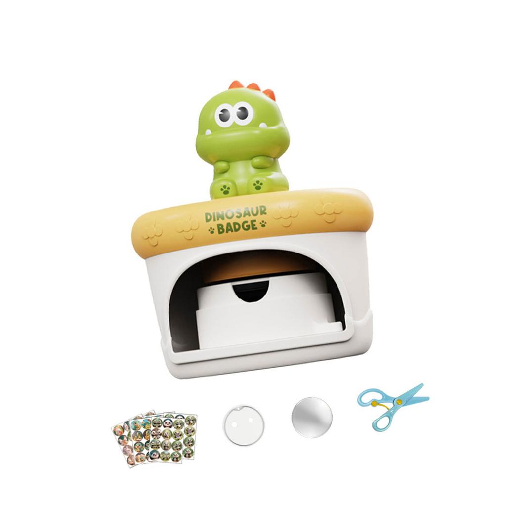 Ręcznie robiony maszynka do odznak rzemieślniczych zabawka dla dzieci kreatywne zestawy do aktywności artystycznych z plastikowymi nakładkami szablonowymi