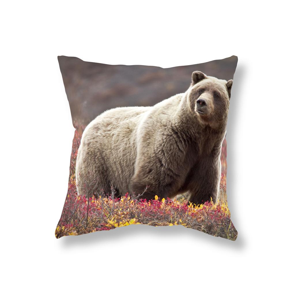 Cute Big Bear Pillowcase Animal Pillowcase Sofa Decoration Office Game Chair Cushion Cover Room Bedside Home Decoration