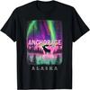Camiseta Alaska Alce Presente Lembrança Lembrança Aurora Boreal do Alasca