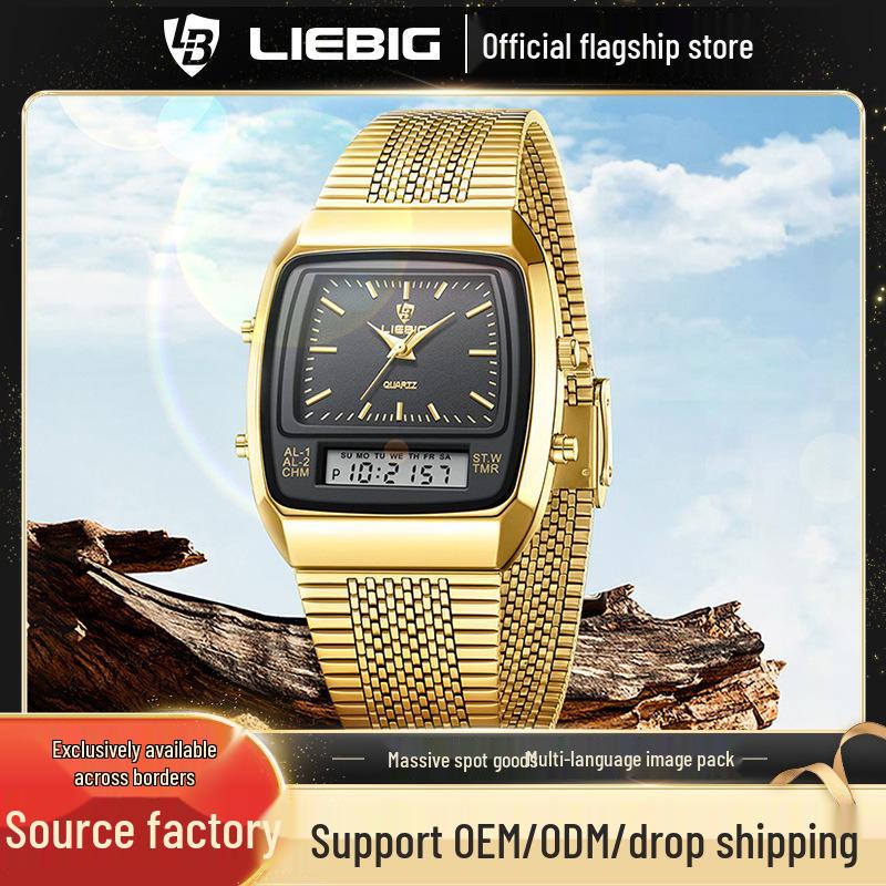 Laibinji Men's High-End Luminous Waterproof Quartz Business Watch