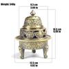 Multifunctional Tibetan Incense Cones, Tripod Alloy, Buddhist Desktop Decoration, Meditation Temples, Aromatherapy Stove