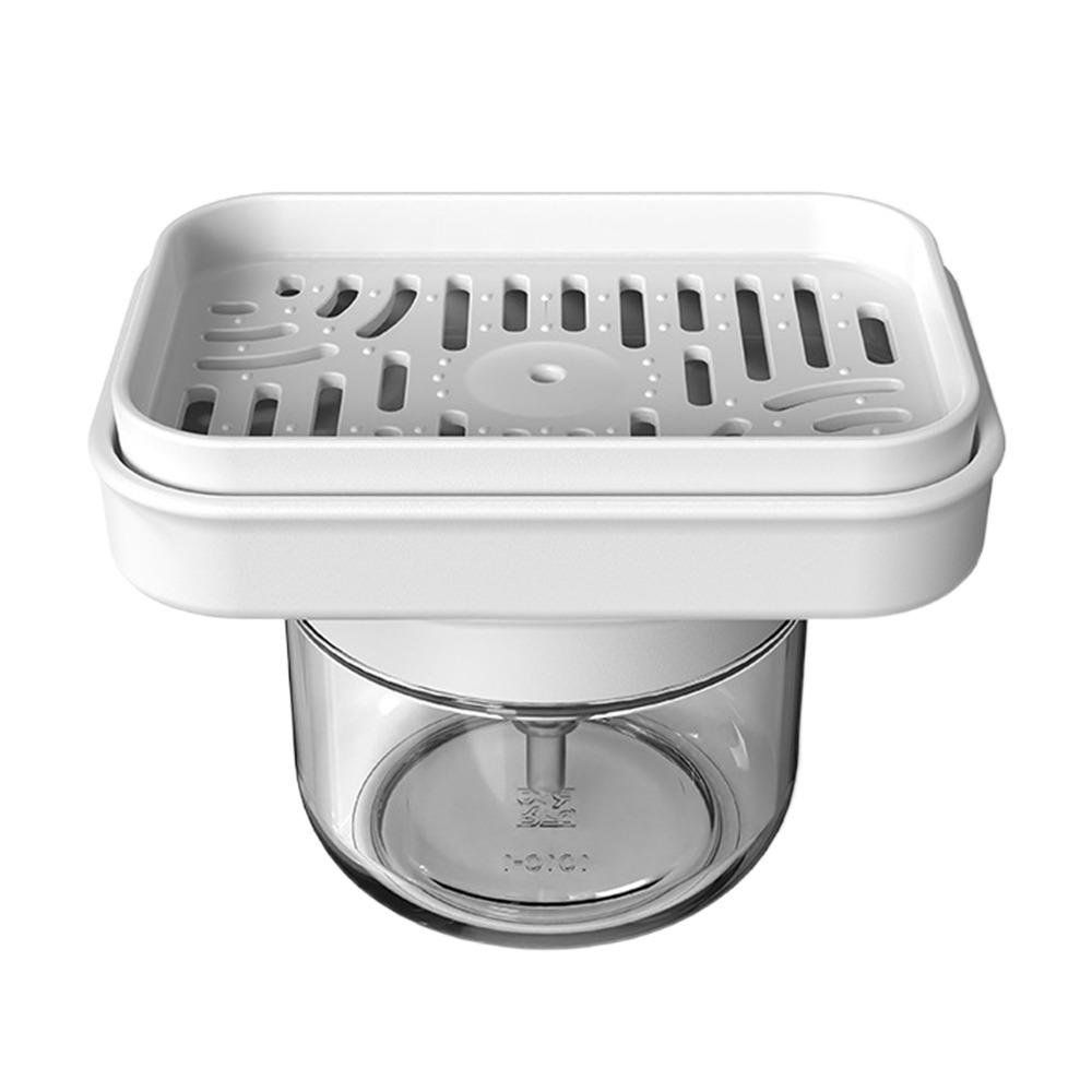 280ML Scrubbing Liquid Detergent Dispenser Pump Design Press Type Soap Box Kitchen Tool