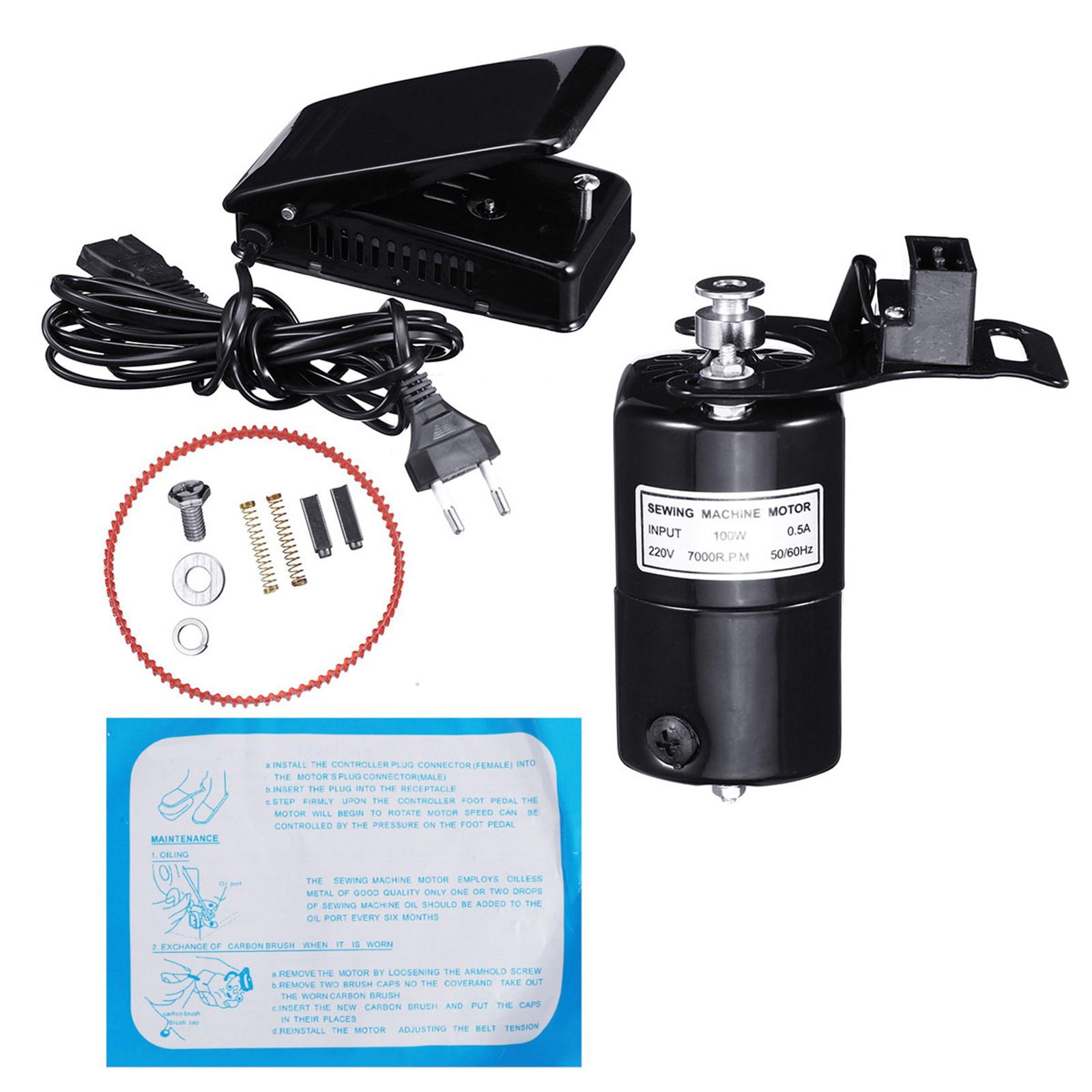 

Двигатель швейной машины 100 Вт, контроллер ножной педали, бытовые швейные принадлежности, пластиковая текстура для домашнего шитья