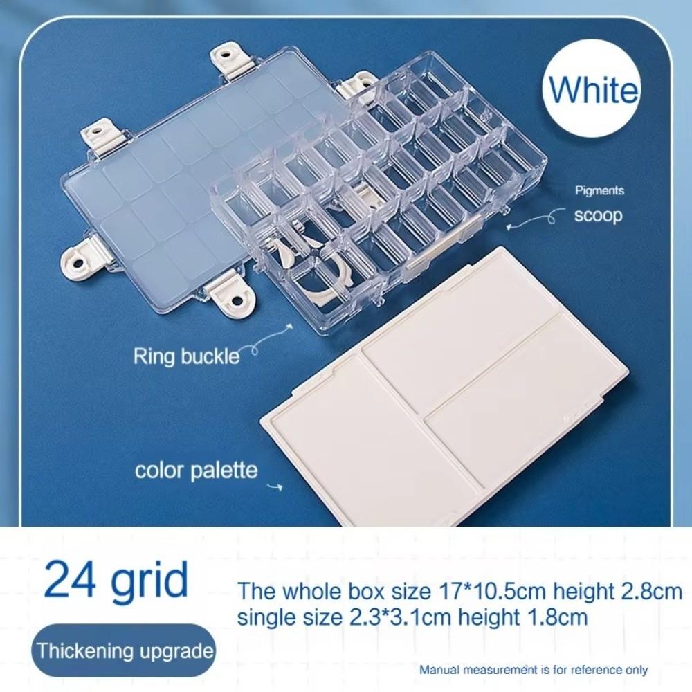 Airtight Leakproof Paint Palette Tray Half Pans Paint Tray Box Watercolor Palette Box  Oil Paint