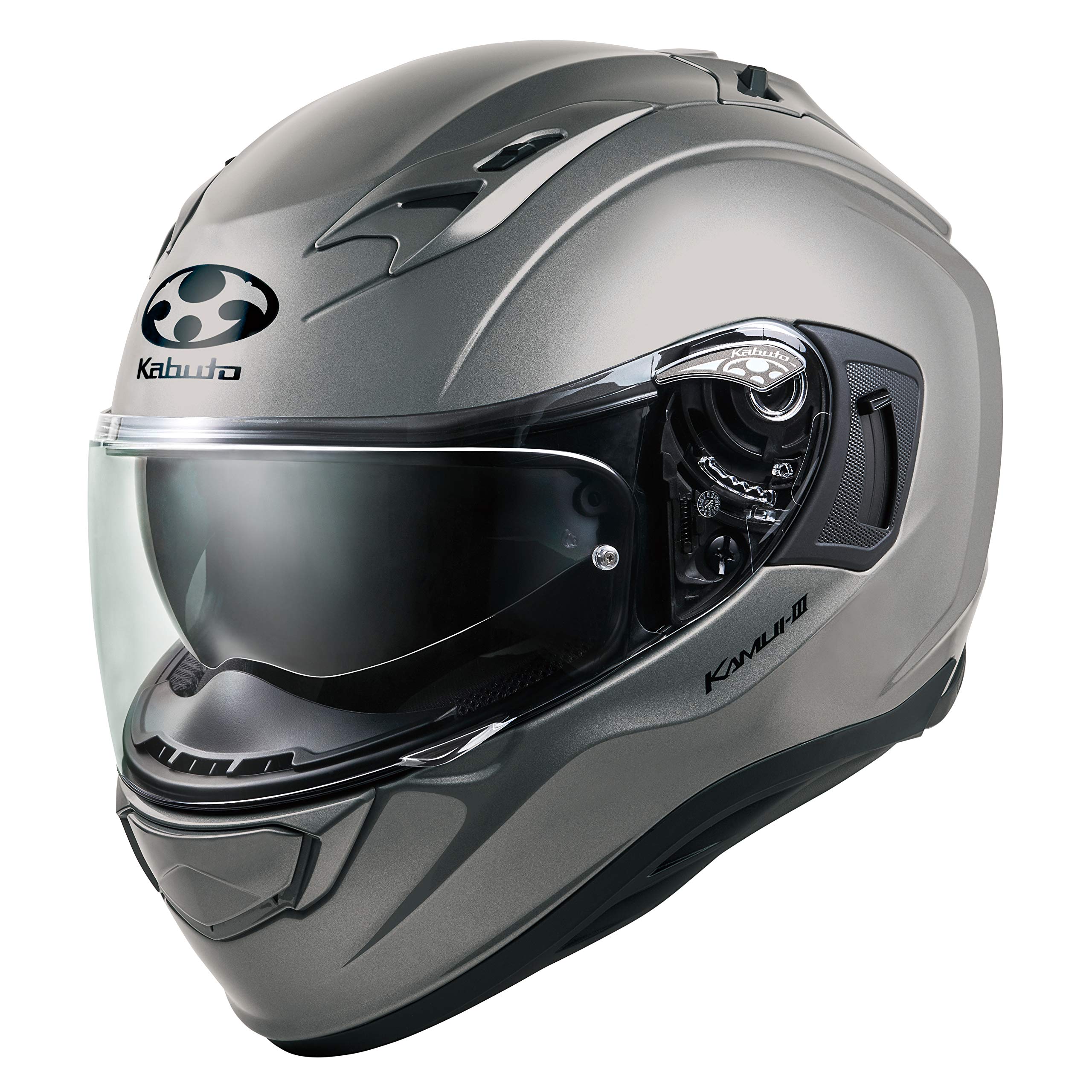 

OGK KABUTO KAMUI3 Cool Gunmetal Full Face Motorcycle Helmet (Size: XL) 584795
