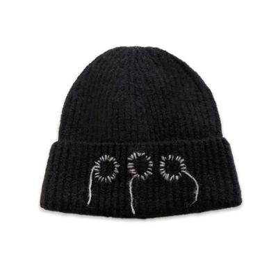 NOUGHT 000 Hand Stitch Beanie / Black