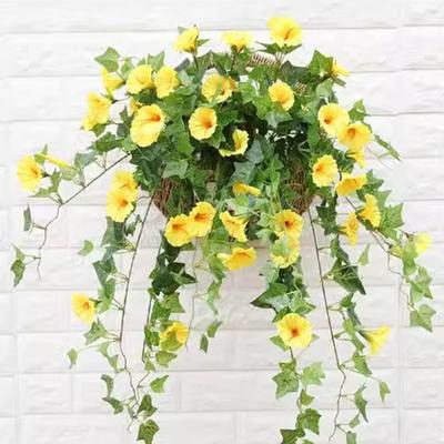 Artificial Morning Glory 44 Heads Realistic Fake Silk Petunia Flower UV