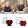 Heart Shape Silicone Candle Molds for Epoxy Resin Candle Soap Holding Heart In Hand Silicone Molds for Gypsum Decoration