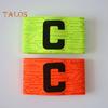 Soccer Captain Armband with Adjustable Fastener Tape Vibrant Color Football Arm Band Elastic Captain Arm Band Team Accessories