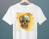 Skull, Vincent Van Gogh, Unisex T-Shirt, Halloween T-Shirt, Art T-Shirt, Gothic, Spooky T-Shirt