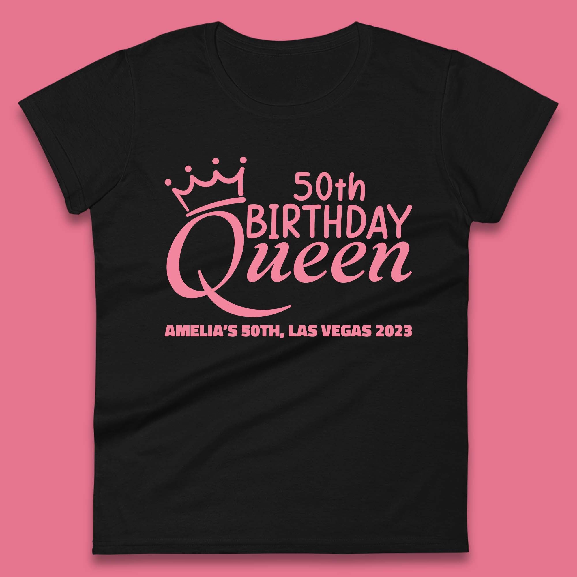 

Personalised Birthday Queen Custom Birthday Year Your Name City And Year Birthday Party Womens Tee T Shirt Mens Tops Unisex Top S