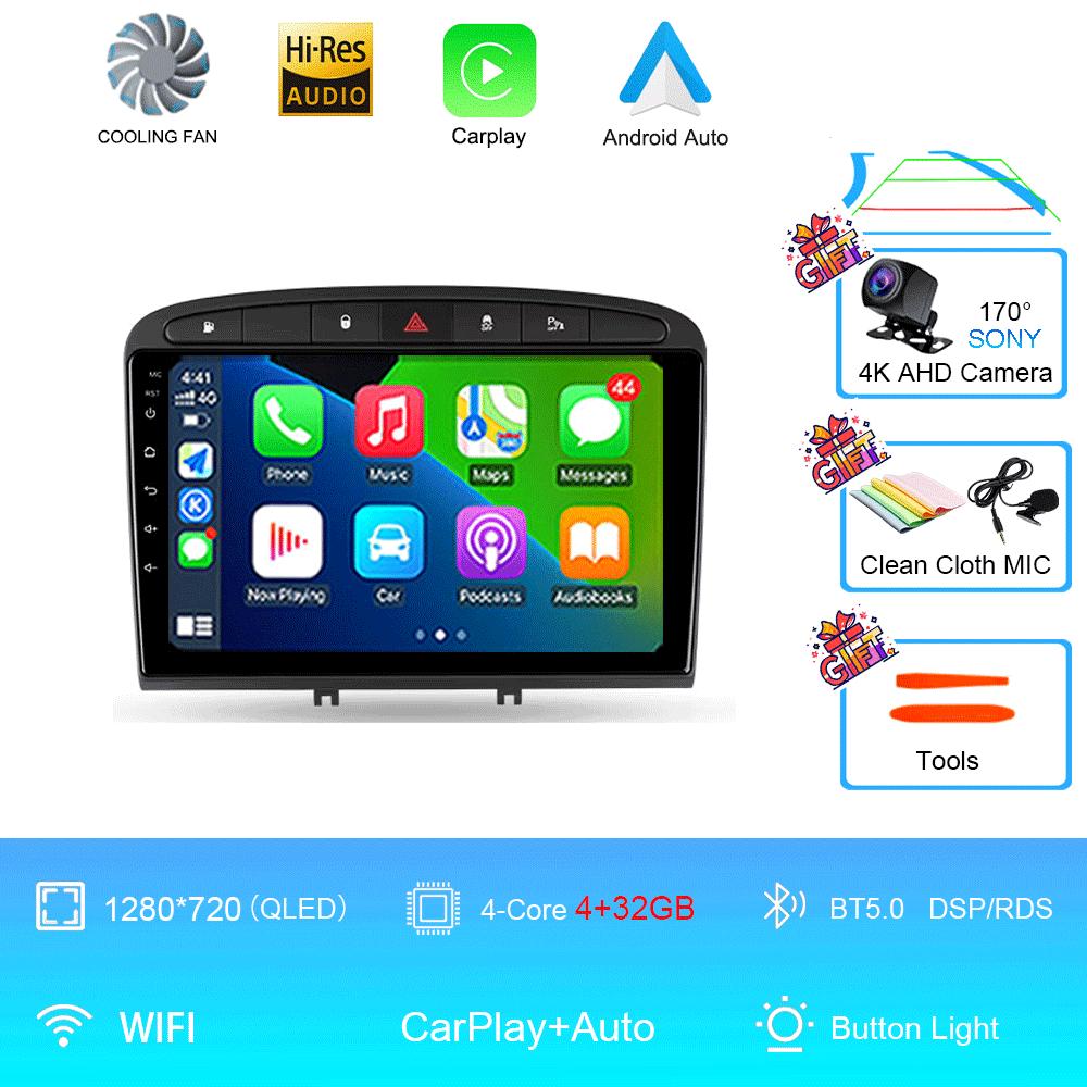 

Автомагнитола Android 14 Для Peugeot 408 для Peugeot 308 308SW Навигация Мультимедийный Видеоплеер GPS RDS DSP WIFI БЕЗ 2Din 2 Din DVD CHINA