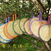 Summer Large Palm Leaf Fan, Banana Leaf Fan, Sunflower Fan, Traditional Hand-Woven Fan for the Elderly, Mosquito-Repelling, Cooling, Barbecue