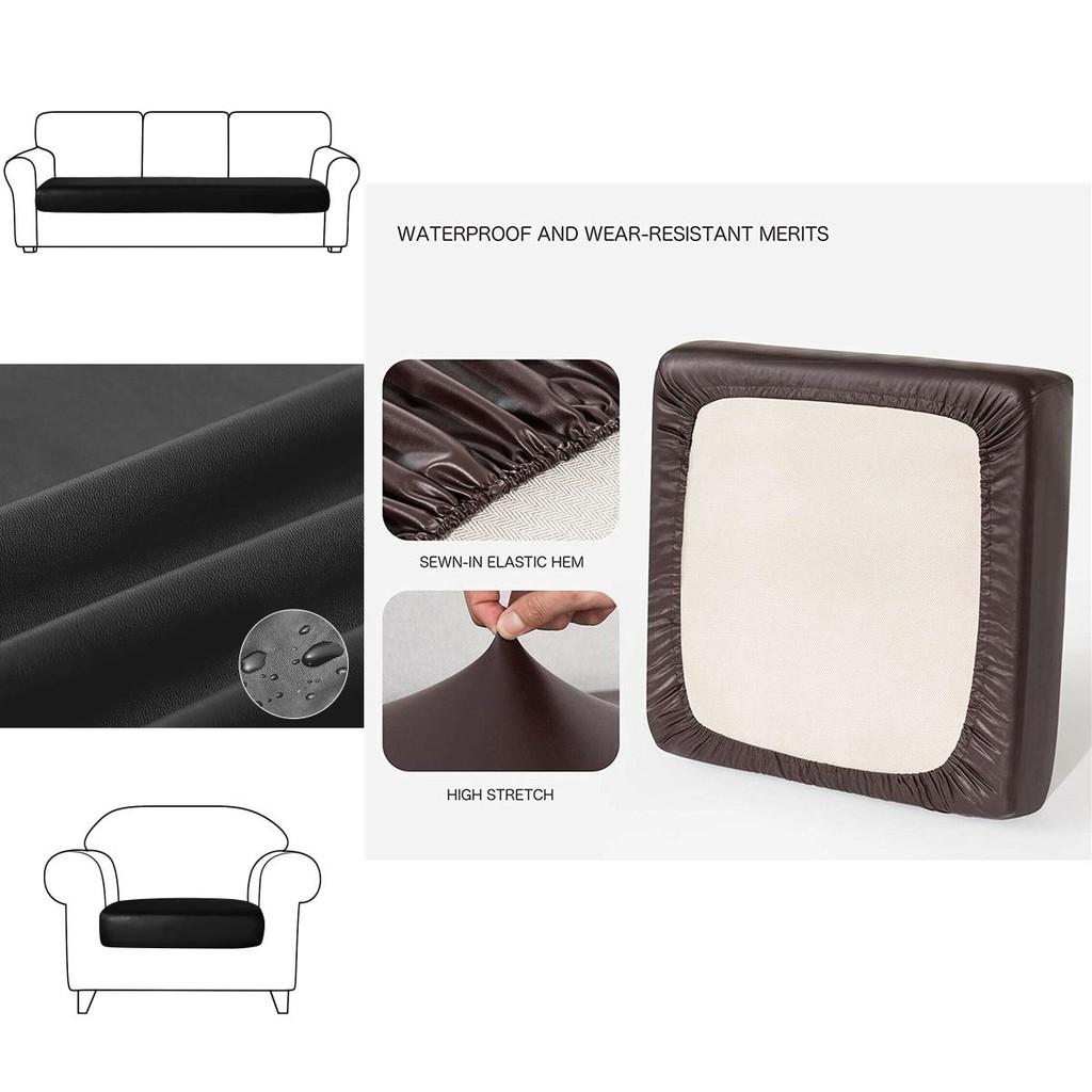 Luxurious Elastic Pu Leather Sofa Cushion Slipcovers For Stylish Living Rooms