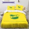Defensa y Justicia Pattern Bedding Set Quilt Cover Pillowcase Home Decor Gift (1 * duvet cover + 2 * pillowcase, without core)