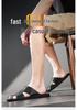 2026 Men's Casual Soft Sole Non-slip Leather Beach Slippers