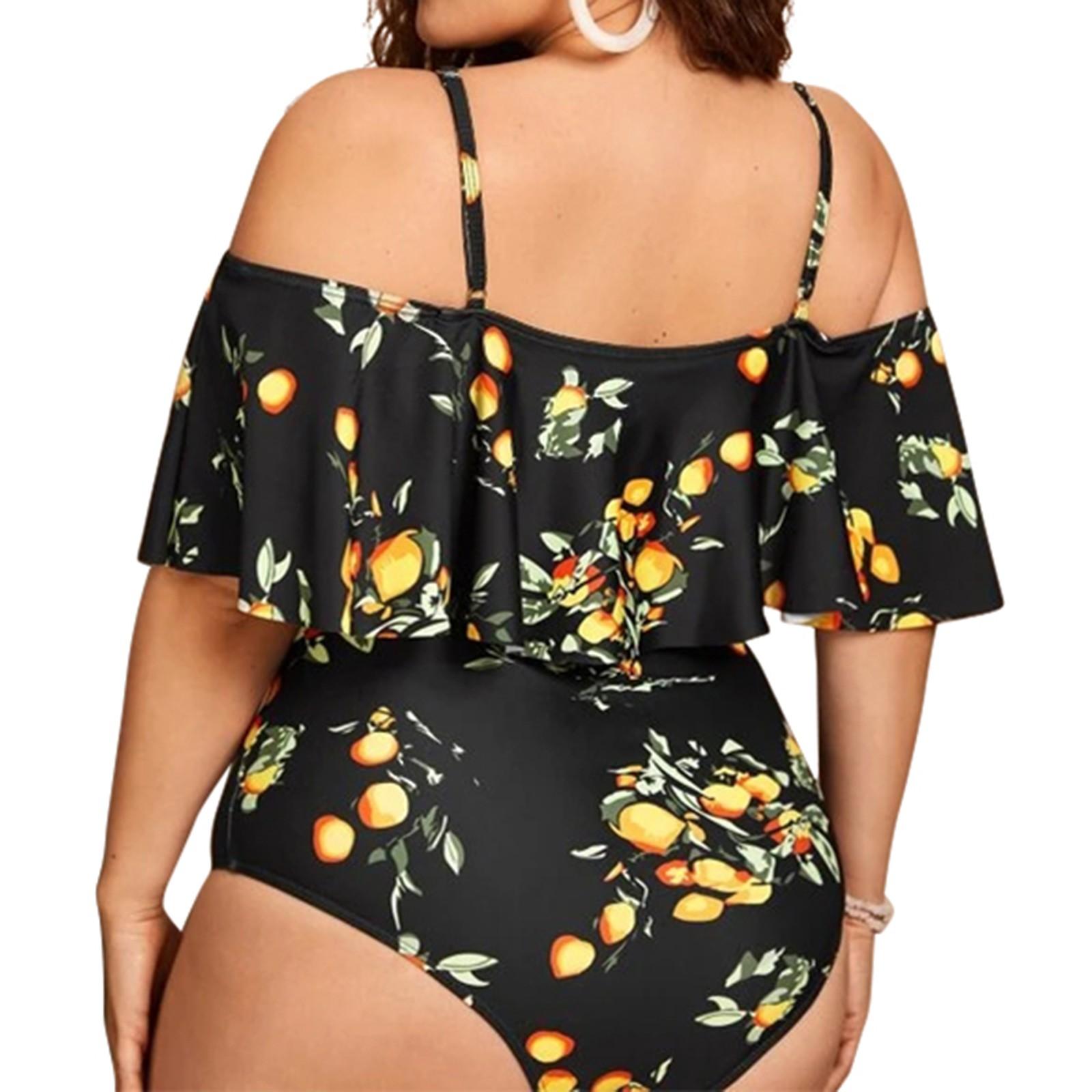 Женские купальники больших размеров с высокой талией — фото 4