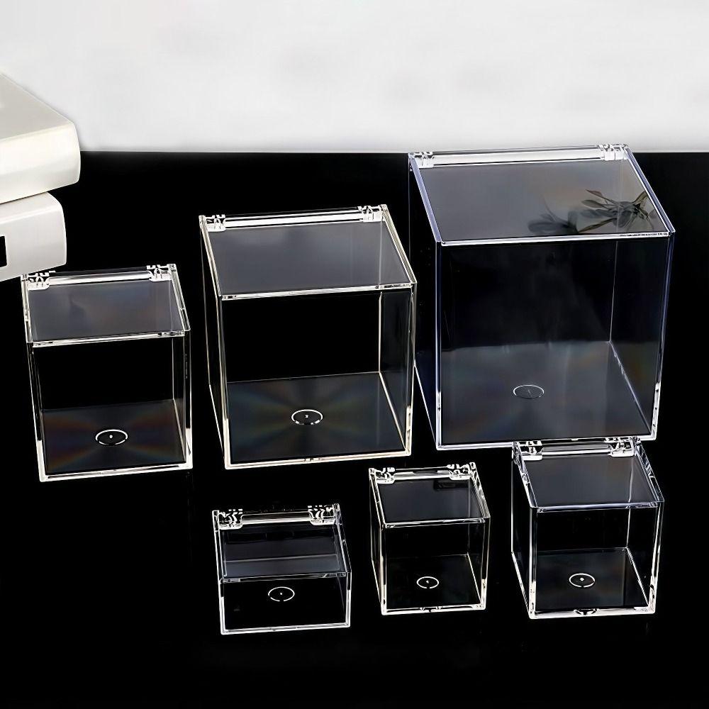 Transparent Case Clear Cube Box With Lids Transparent Container Display Box  Handicrafts Display