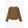 STudio Tomboy Rib Colorblock Henley Long Sleeve T shirT 9106122103 