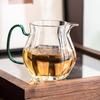 Hitzebeständige, transparente Glas-Teeschale, Teesieb mit Handfunktion, chinesisches Teefilter-Set, Kung-Fu-Teeservice-Zubehör