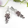 Luksus naturlig granat dingle øredobber ekte 925 sterling sølv 8.1ct edelsten fine smykker for kvinner kone gave elegant hot