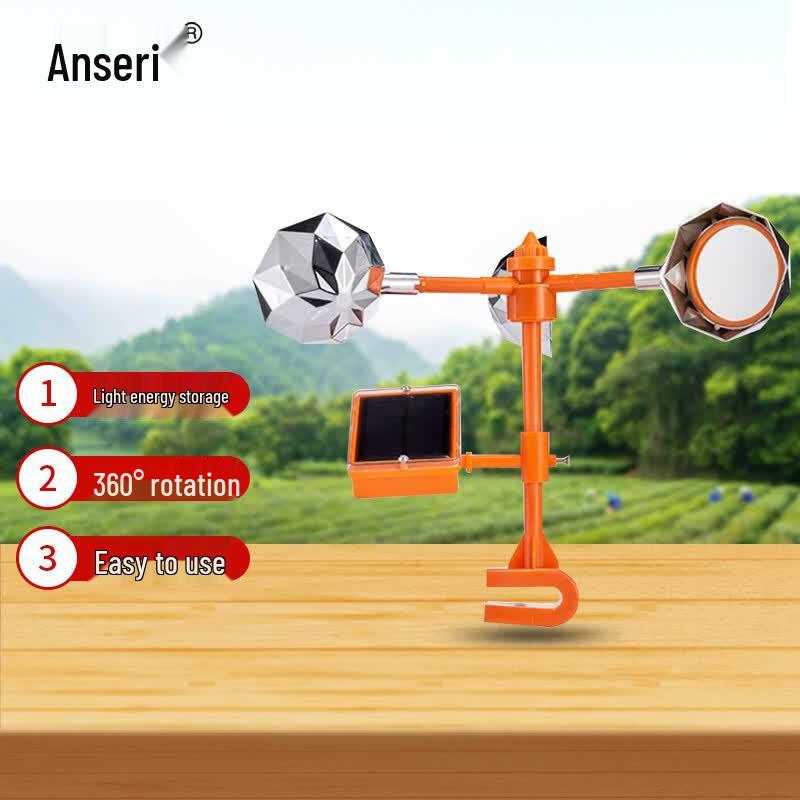Anserui Wind-Powered Voice & Reflective Bird Repeller