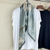 Silk Scarf Women'S Spring And Autumn Thin Mother Style Middle-Aged Shawl Versatile Long Medium Square Scarf Mulberry Silk Scarf Silk