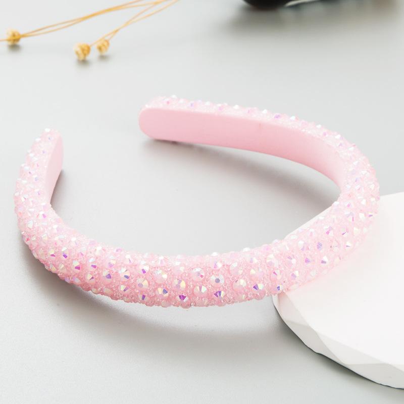 Women Hair Band Color Crystal Full Bit Band Super Sparkling Headwear