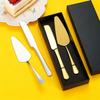 European Style Cake & Pizza Spatula Set - 410 Stainless Steel, Set of 2, Gift Box for Birthday Parties
