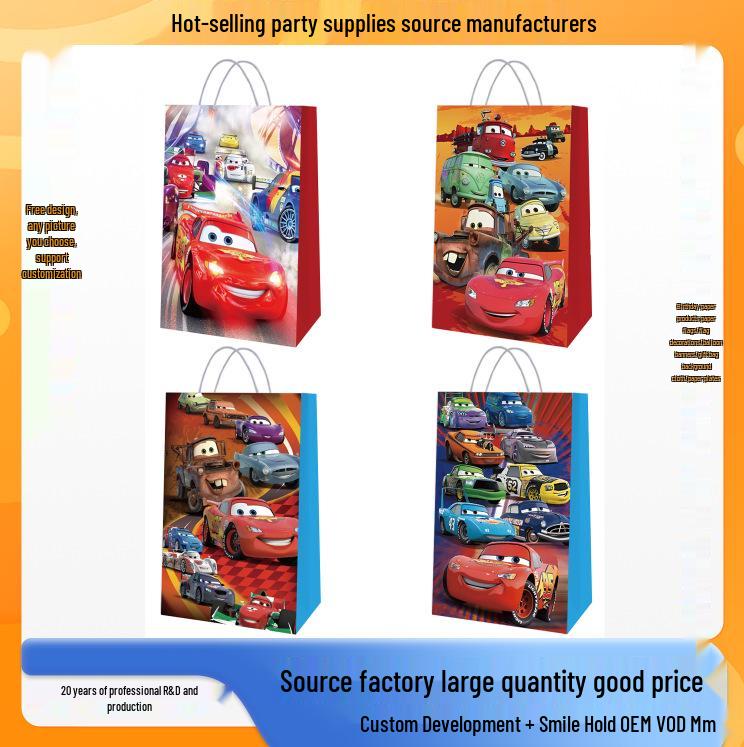 Cars 2 Themed Birthday Party Favor Bags
