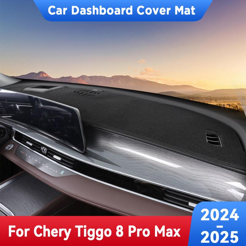 For CHERY TIGGO 8 Pro Max 2024 Car Dashboard Avoid Light Pad trument Platform Desk Cover Mats Carpets Anti-UV Accessories