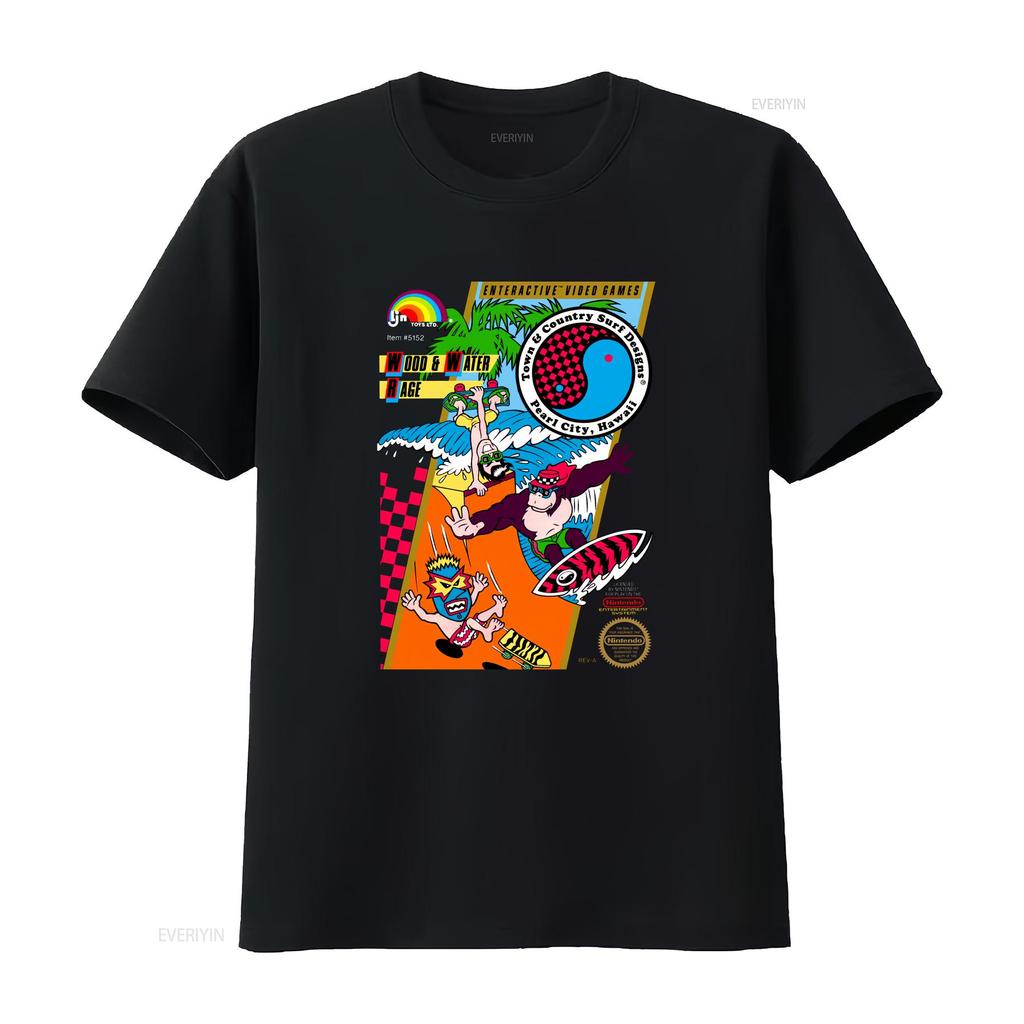 T C Surf Designs NES Retro Video Game Cotton Black Gaming Gamer Shirt vintage Washed Stretched Soft Unisex Breathable