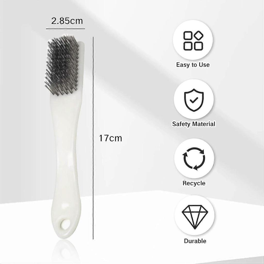 2 Pack Bowling Shoe Brush 2-in-1 Heavy Duty Scrubber for Shoes Sliders Golf Cleats and Boots Outdoor Shoe Cleaning Brushes for Mud and Dirt Durable