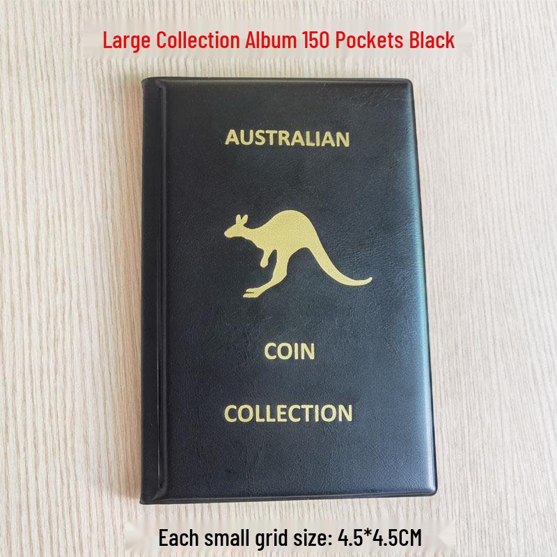 Album Mare cu 240 de Buzunare pentru Depozitarea Monedelor Antice - Liant pentru Colecționar de Monede Comemorative