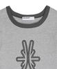 BOUNDARY Decalcomania Slim Fit Ringer T-Shirt [Gray]